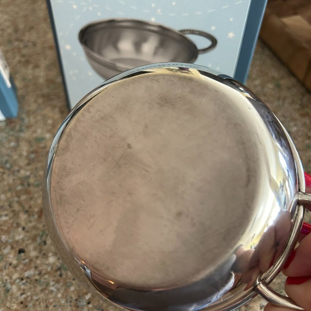 Reed & Barton Baby Beads Porringer Bowl - Picture 3 of 3